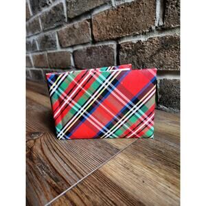 VINTAGE TARTAN PLAID PHOTO ALBUM PICTURES FAMILY RETRO PREPPY